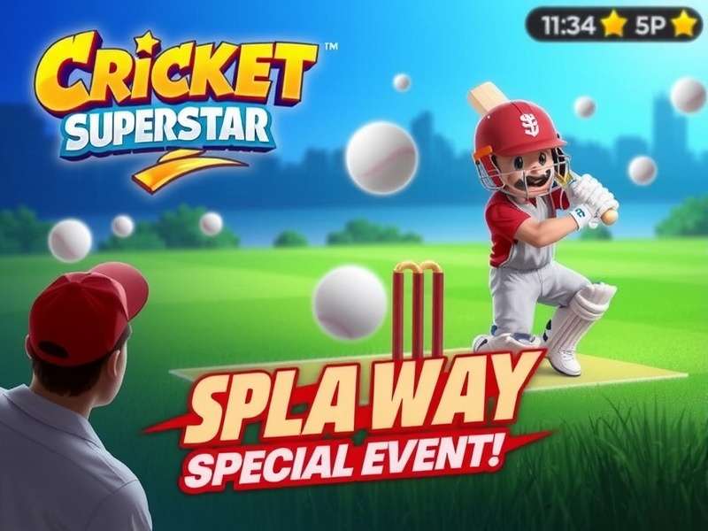 Cricket Splash Superstar Game Banner